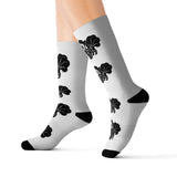 Vulpix - (Black Print) - Sublimation Socks